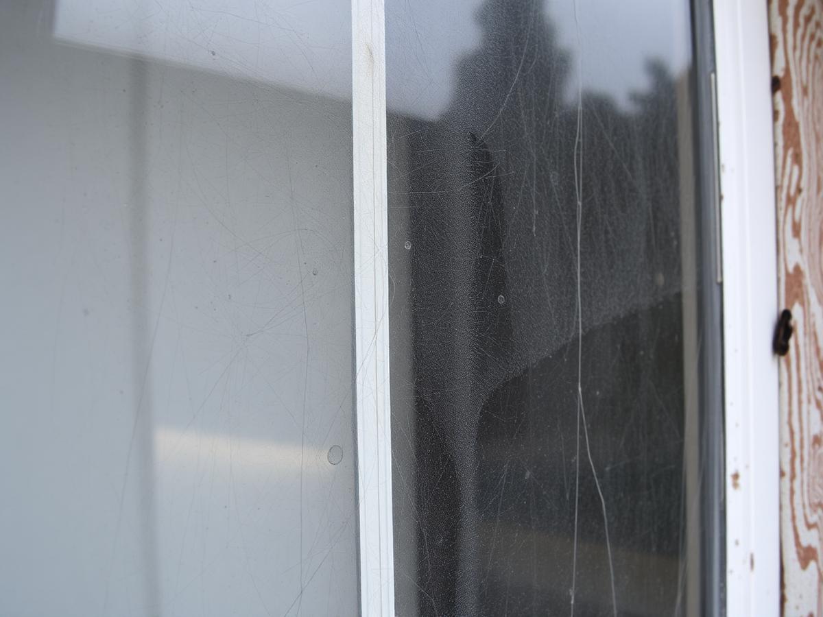 Glass clarity — Albuquerque before cleaning